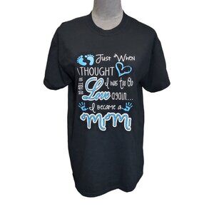 Gildan Mimi Tshirt Black Blue Baby Boy Rhinestone Bling Grandma Love Size Medium
